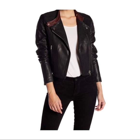 PAIGE Jackets & Blazers - PAIGE Bevan Leather Moto Jacket